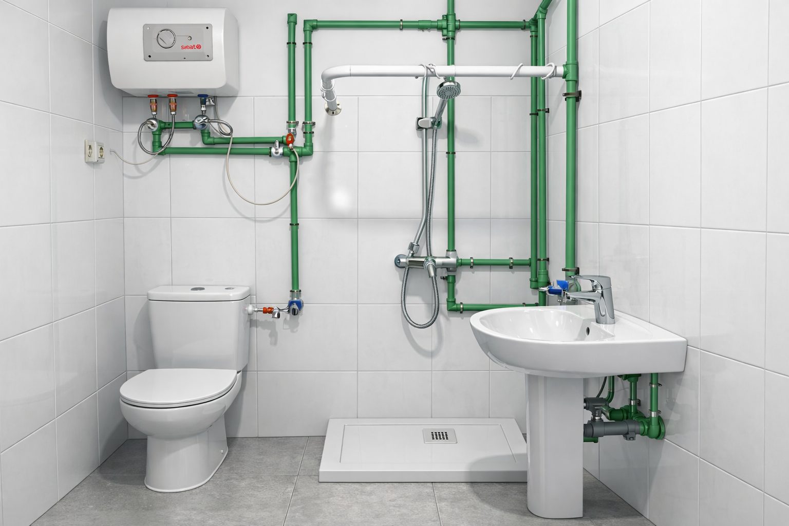 Canalización de baño